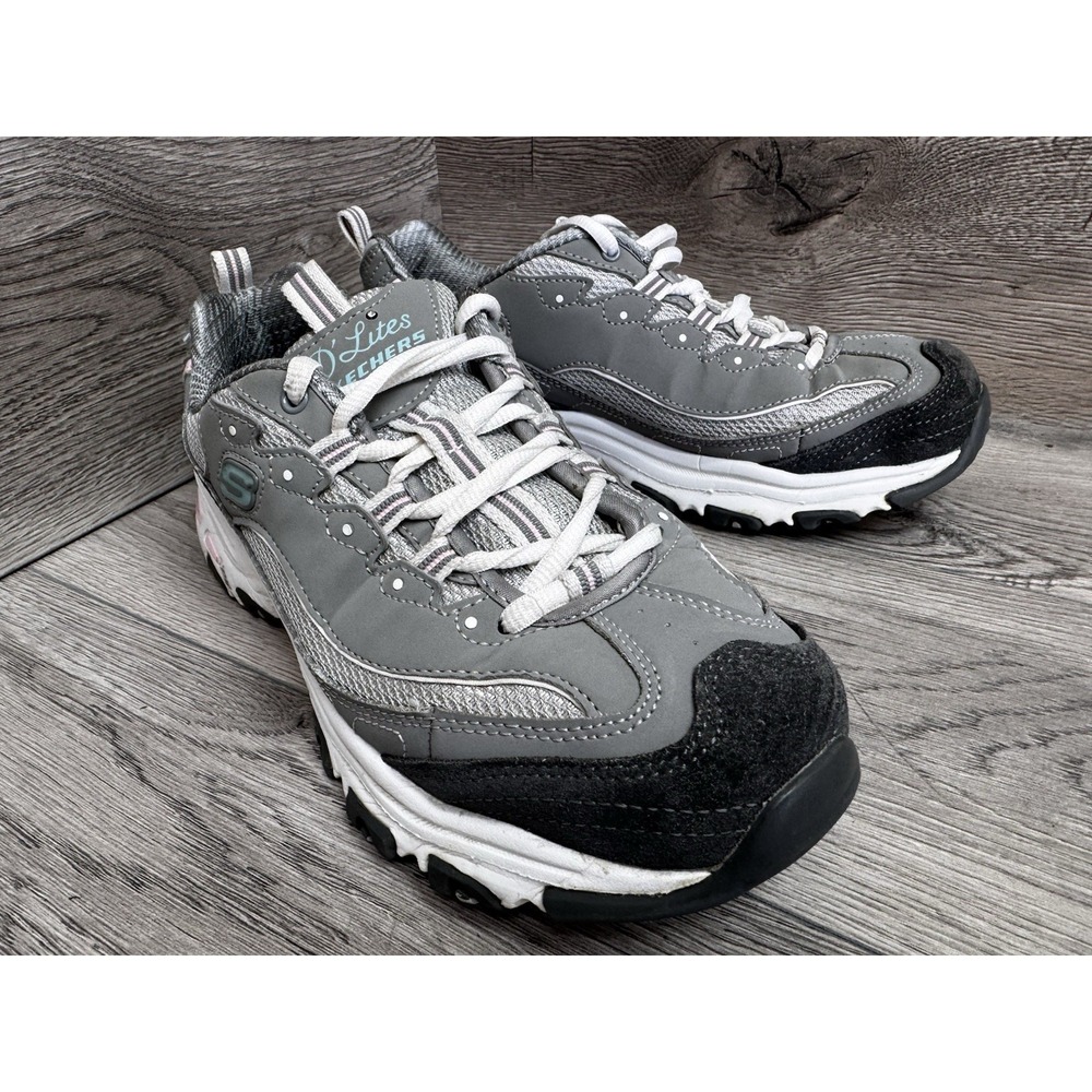 Skechers D'Lites 11947 Gray Athletic Shoes Sneakers Women's Size 8.5 - Picture 3 of 13